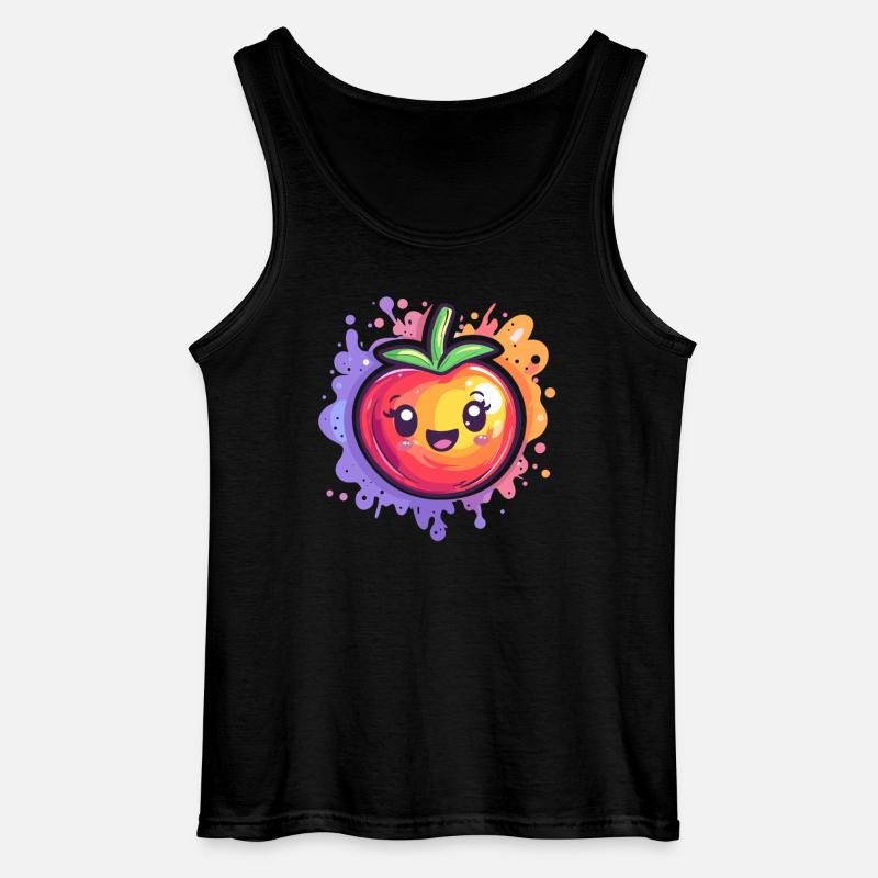 Tomate avec éclaboussure - Débardeur Gildan Homme - noir