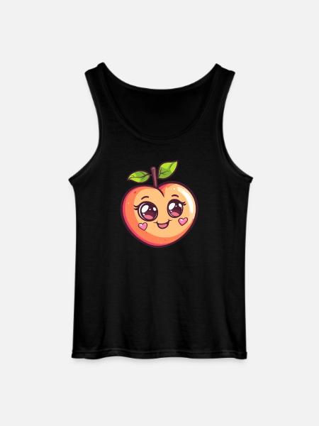 Herziger Pfirsich - Gildan Männer Tank Top - Schwarz