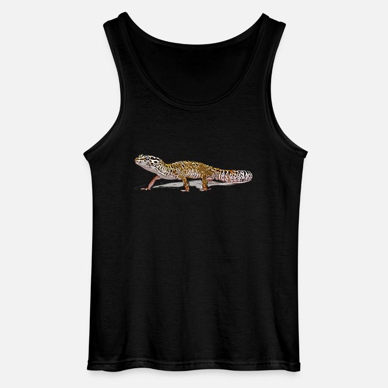 Leopardengecko - Gildan Männer Tank Top - Schwarz