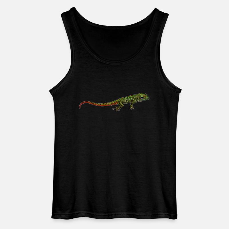 Madagaskar Gecko - Gildan Männer Tank Top - Schwarz