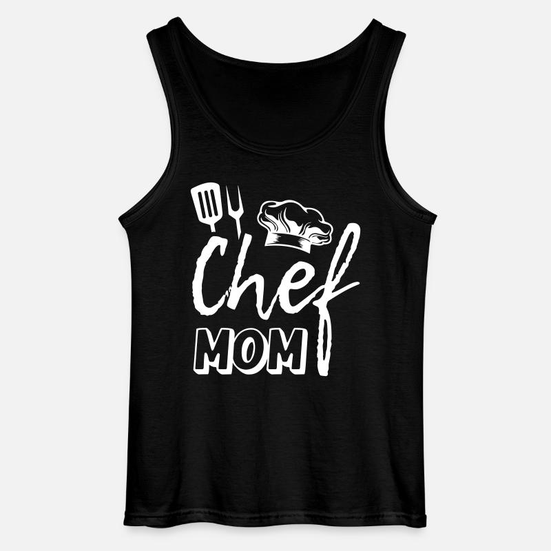 Chef Mom - Gildan Männer Tank Top - Schwarz