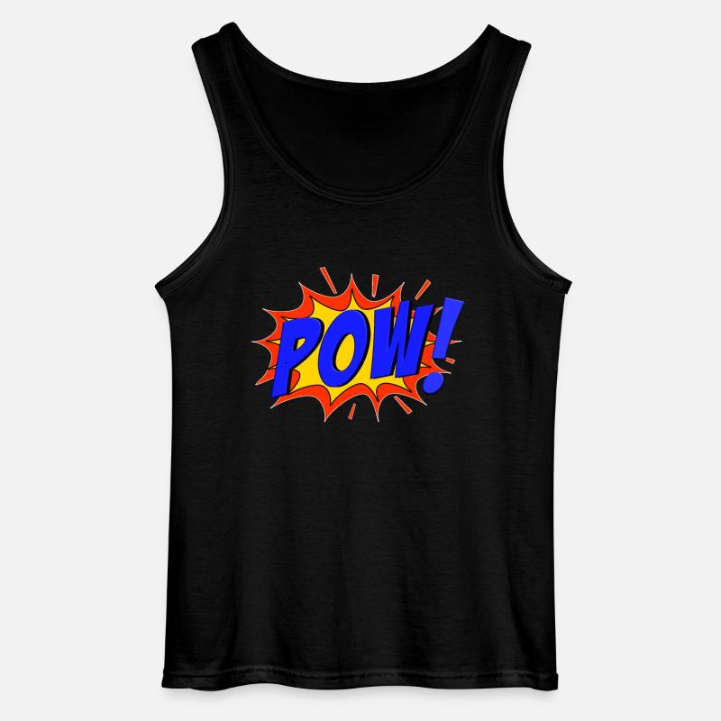 POW Comic Pow! - Gildan Männer Tank Top - Schwarz