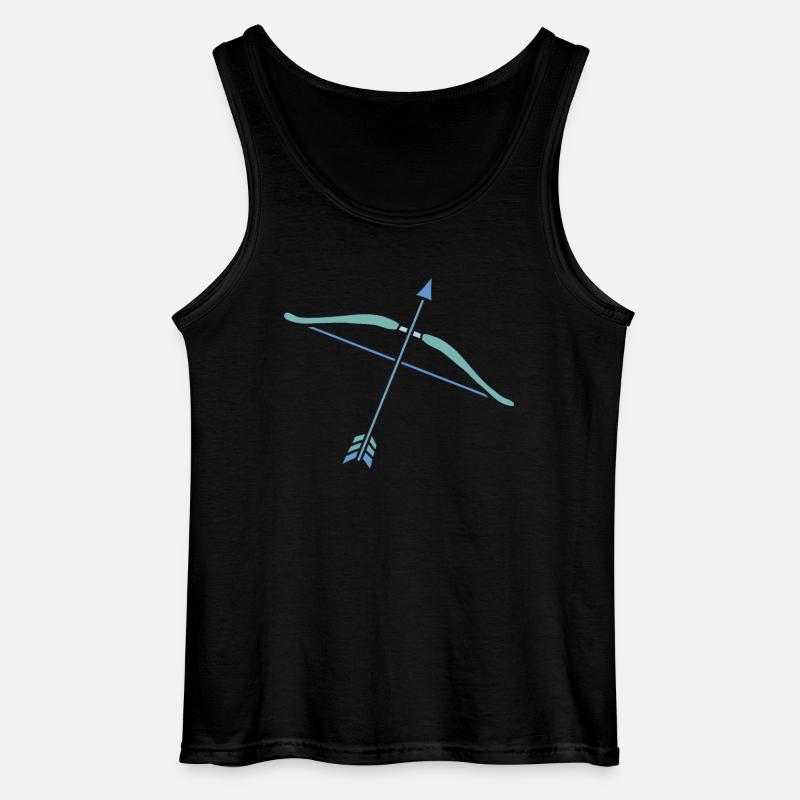 Sternzeichen Schütze - Gildan Männer Tank Top - Schwarz