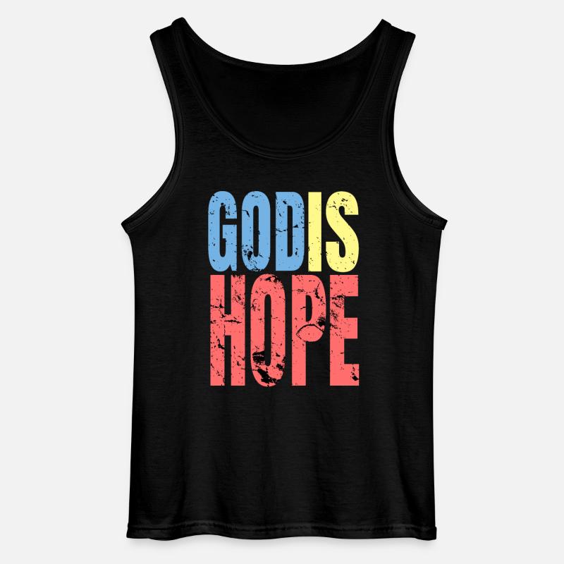 God Hope - Gildan Männer Tank Top - Schwarz