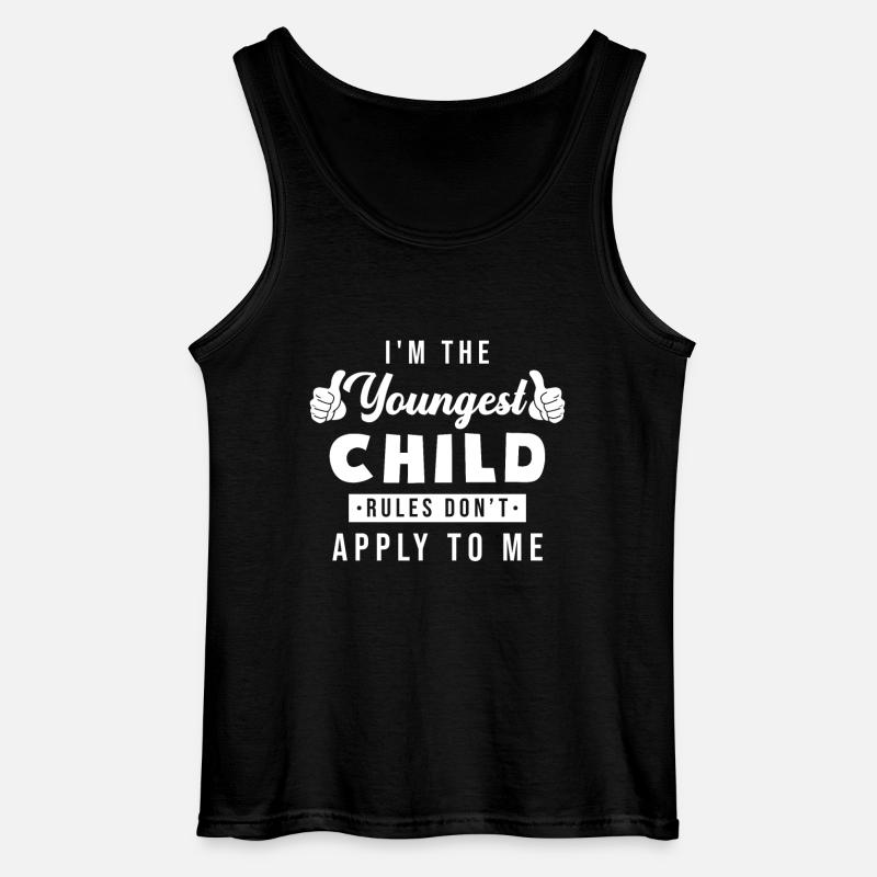 Jüngstes Kind - Gildan Männer Tank Top - Schwarz