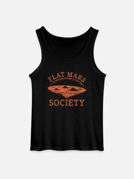 Flat Mars Society - Gildan Men’s Tank Top - black