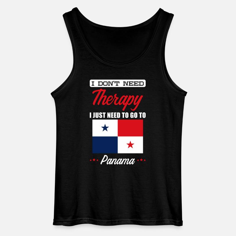 Panama - Gildan Männer Tank Top - Schwarz