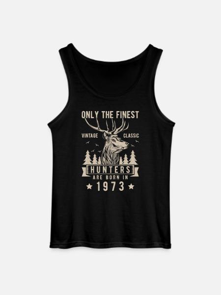 Hunter gift 1973 - Gildan Men’s Tank Top - black