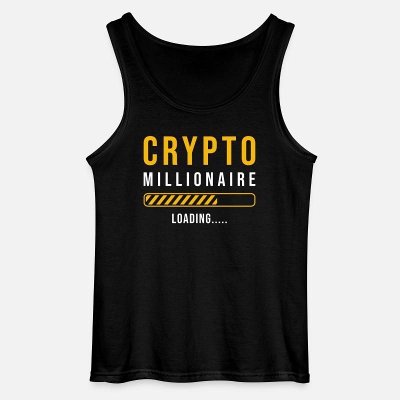 Krypto Millionär loading - Gildan Männer Tank Top - Schwarz