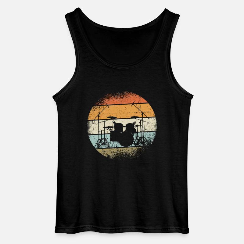 Drummer Gift - Gildan Men’s Tank Top - black