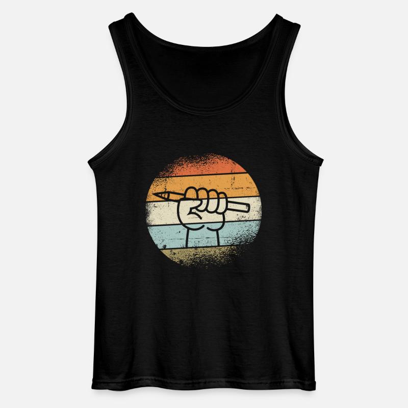 Zeichner Geschenke - Gildan Männer Tank Top - Schwarz