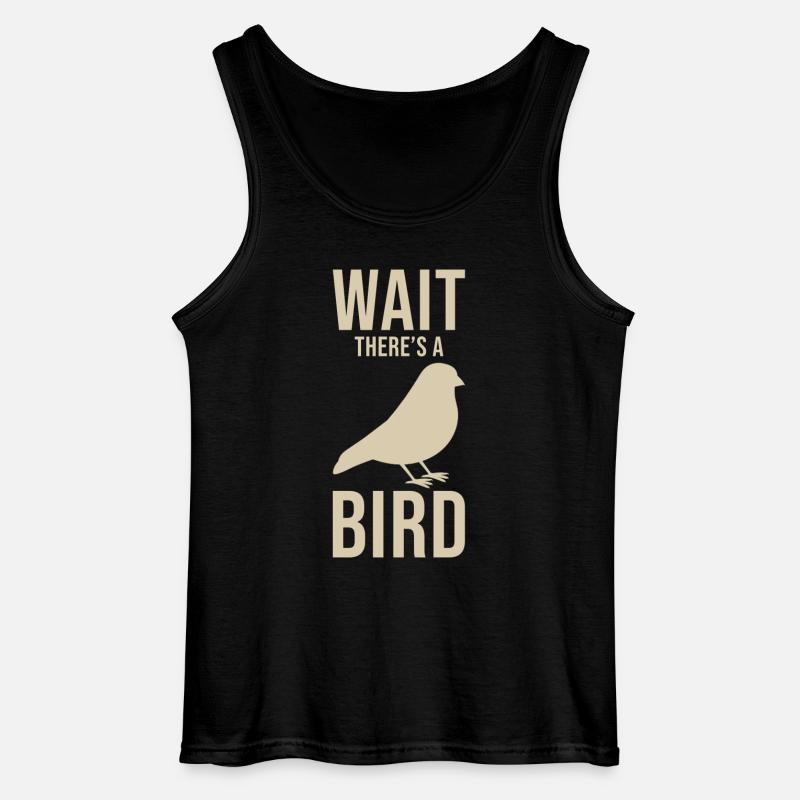 Vogelkundler Spruch - Gildan Männer Tank Top - Schwarz