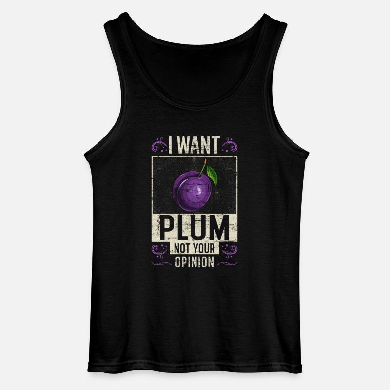 Pflaume Spruch lustig - Gildan Männer Tank Top - Schwarz