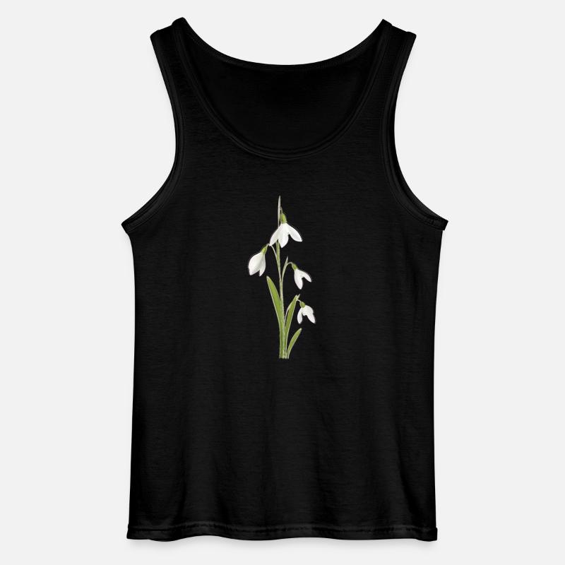 Schneeglöckchen - Gildan Männer Tank Top - Schwarz