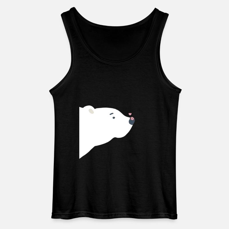 Eisbär - Gildan Männer Tank Top - Schwarz