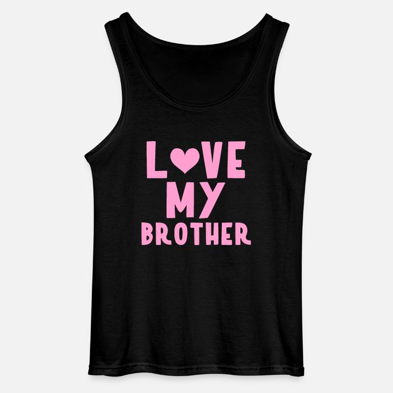 Ich liebe meinen Bruder - Gildan Männer Tank Top - Schwarz