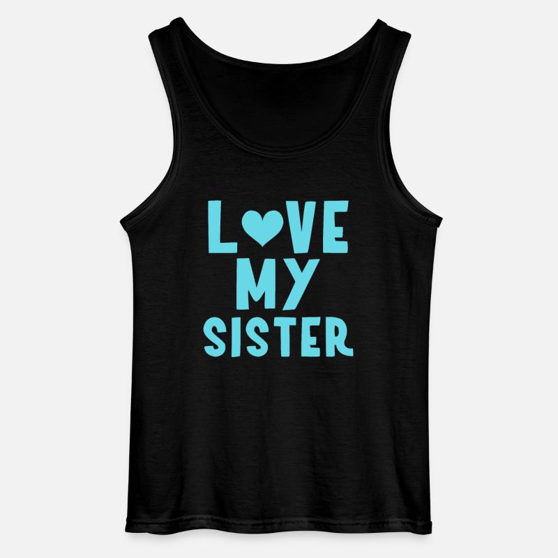 Ich meine Schwester - Gildan Männer Tank Top - Schwarz