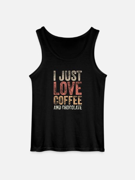 Chocolate and coffee - Gildan Men’s Tank Top - black