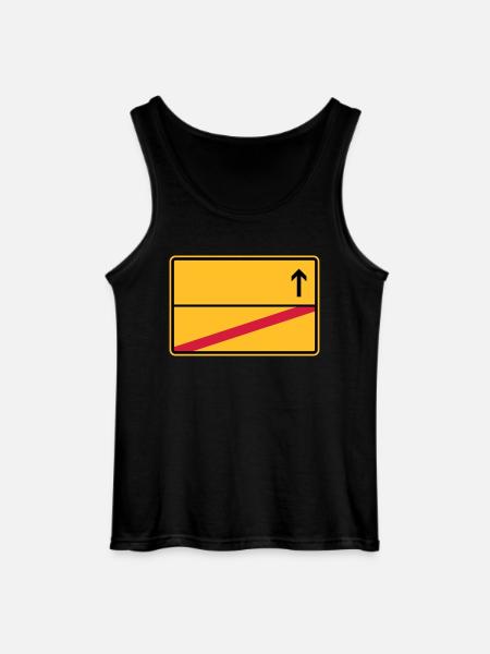 Stadtschild, Ausfahrt - Gildan Männer Tank Top - Schwarz