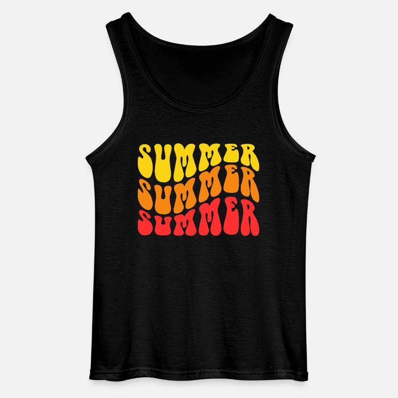 Summer SUMMER Summer - Gildan Männer Tank Top - Schwarz