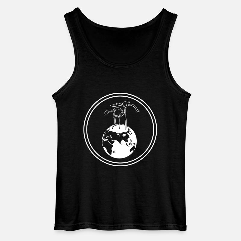 Planet Erde - Gildan Männer Tank Top - Schwarz