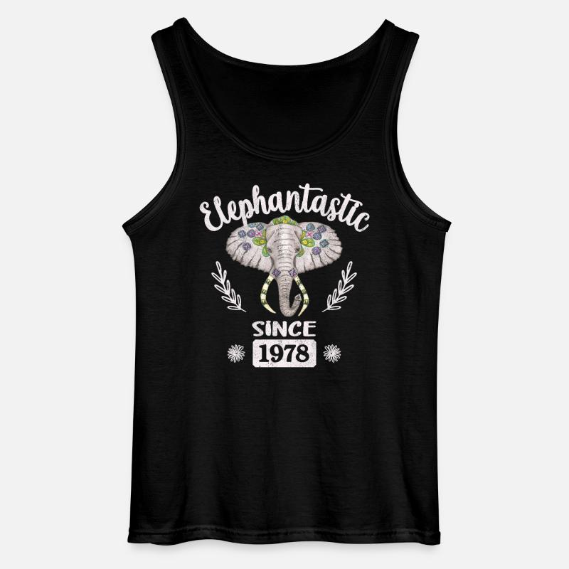 elephantastic since 1978 - Gildan Männer Tank Top - Schwarz