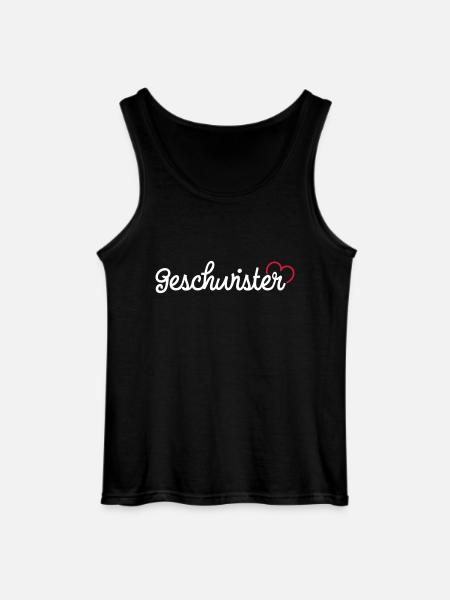 Geschwister - Gildan Männer Tank Top - Schwarz