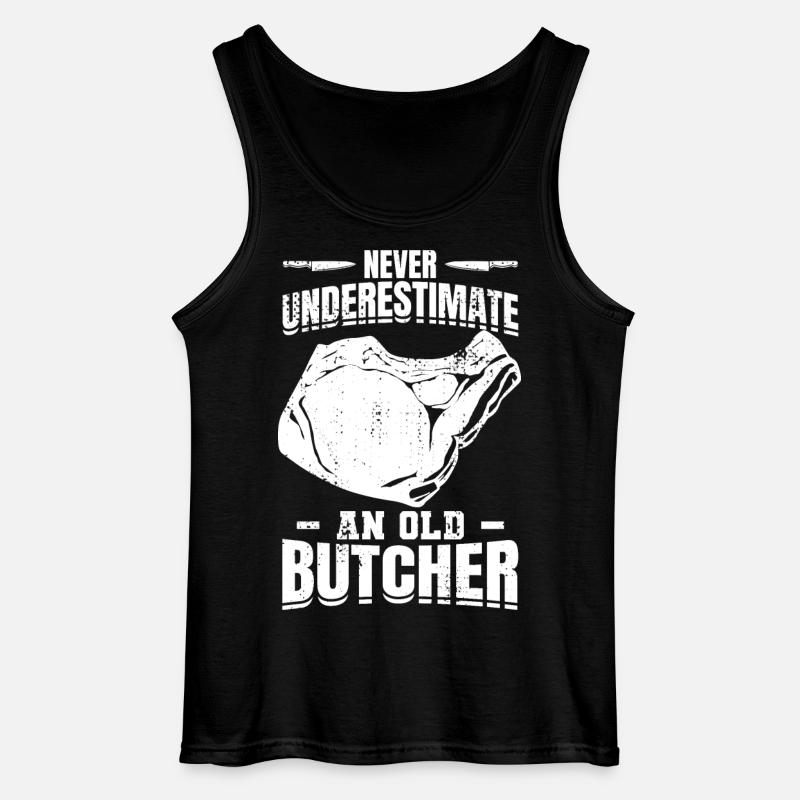 Metzger Großvater - Gildan Männer Tank Top - Schwarz