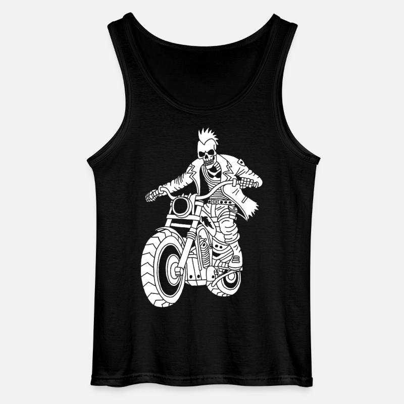 Hell Biker (Weiß) - Gildan Männer Tank Top - Schwarz