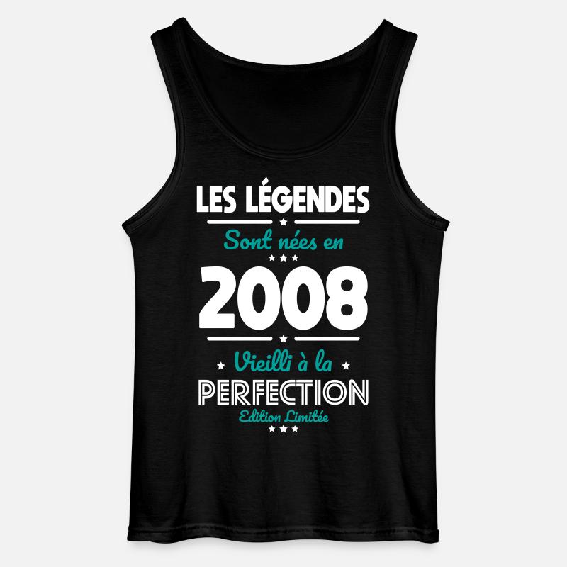 2008 – Legends – Perfekt gereift - Gildan Männer Tank Top - Schwarz