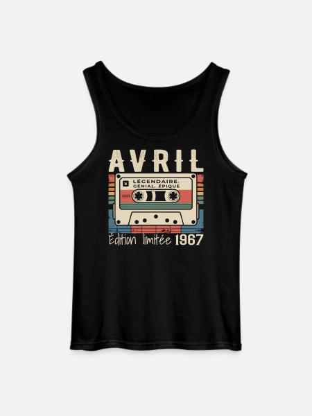 avril 1967 April 1967 - Débardeur Gildan Homme - noir