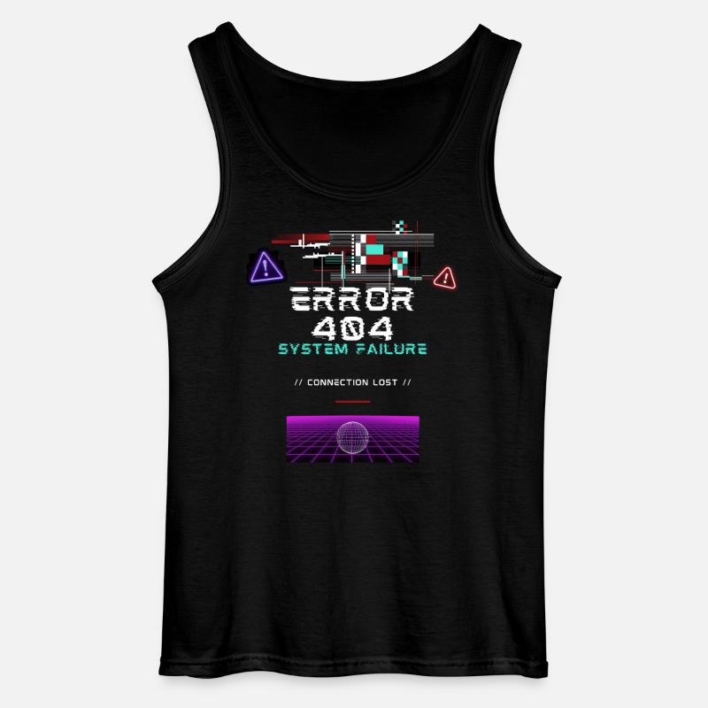 Cyberpunk & Static - Gildan Männer Tank Top - Schwarz