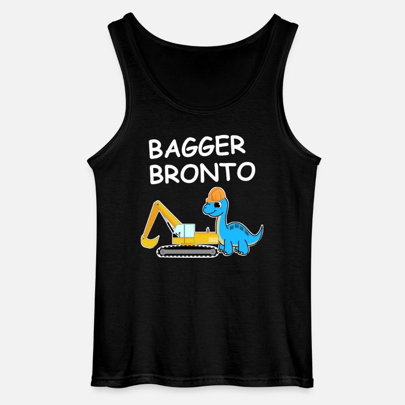 Bagger Bronto - Gildan Männer Tank Top - Schwarz