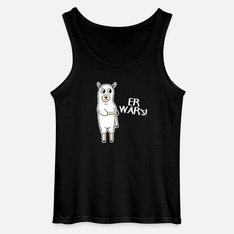 Er war's - Gildan Männer Tank Top - Schwarz