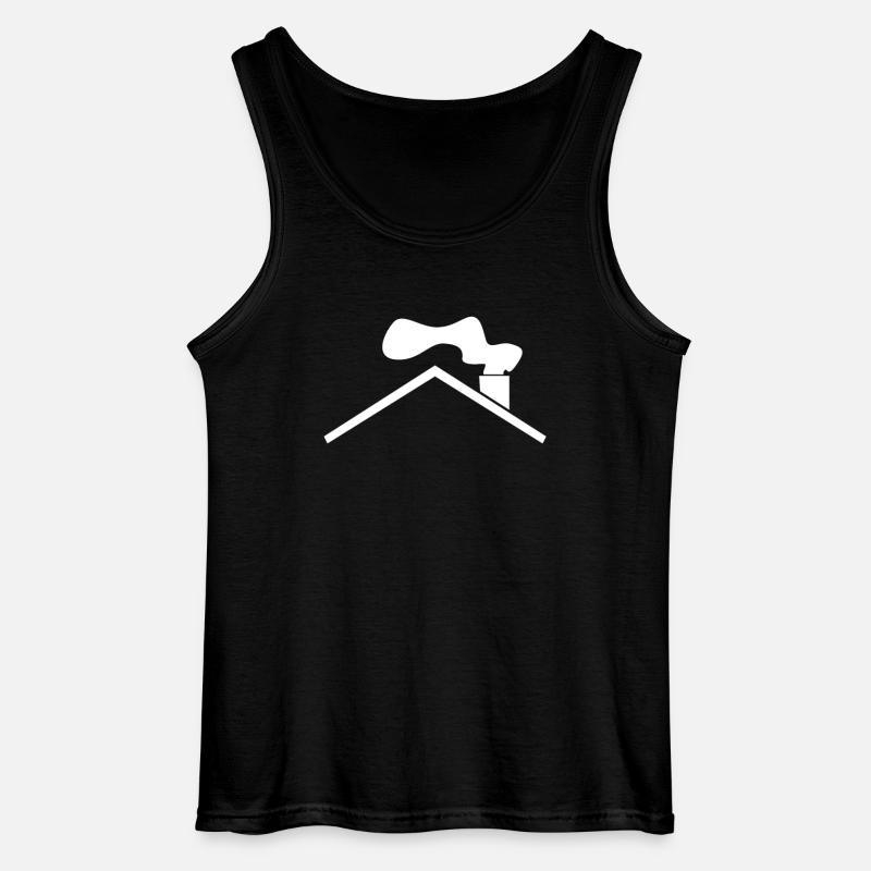Dach - Gildan Männer Tank Top - Schwarz