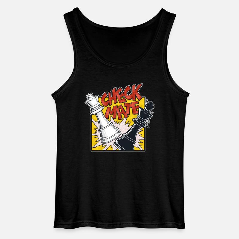 CHECKMATE (Schachmatt) - Gildan Männer Tank Top - Schwarz