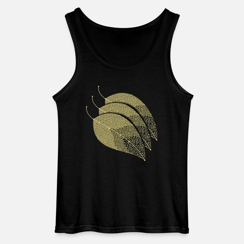 Blätter Dekorativ - Gildan Männer Tank Top - Schwarz