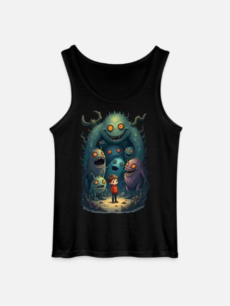 My Monster Friends - Gildan Men’s Tank Top - black