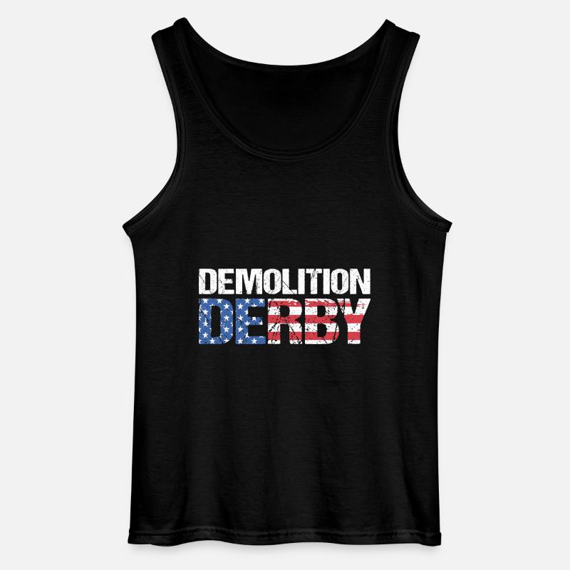 Demo Derby - Gildan Männer Tank Top - Schwarz