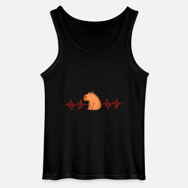 Capibara Capybara - Gildan Männer Tank Top - Schwarz