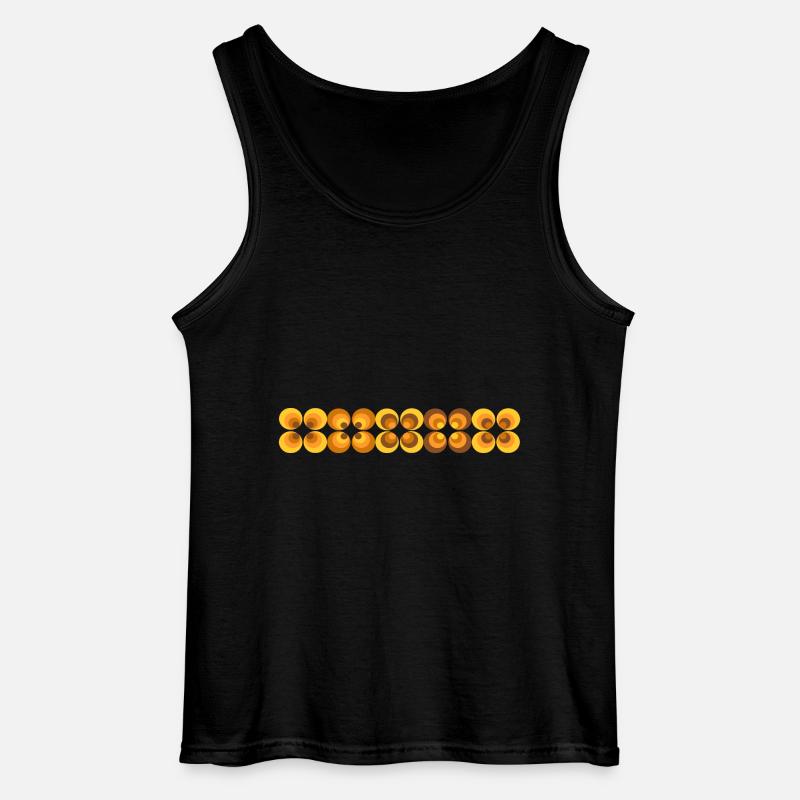 70s Flower Pattern - Gildan Men’s Tank Top - black