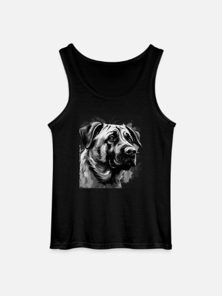 Kangal Dog Portrait - Gildan Men’s Tank Top - black