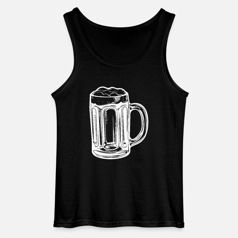 Bierkrug Bier - Gildan Männer Tank Top - Schwarz