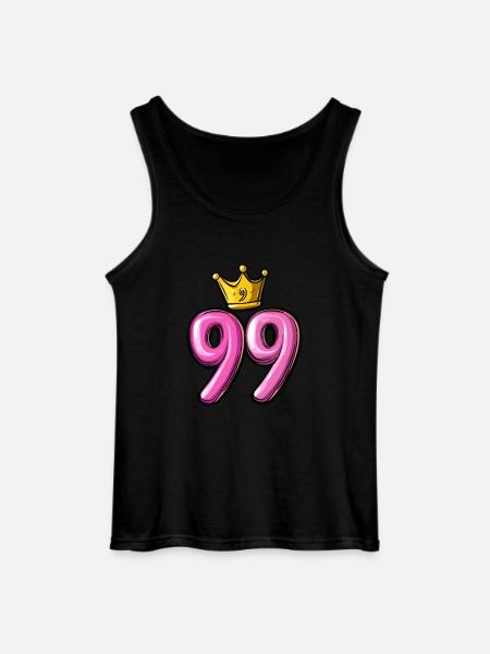 99 Number Crown - Gildan Men’s Tank Top - black