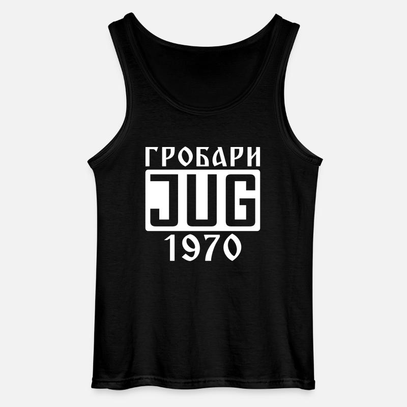 Grobari Jug - Gildan Männer Tank Top - Schwarz