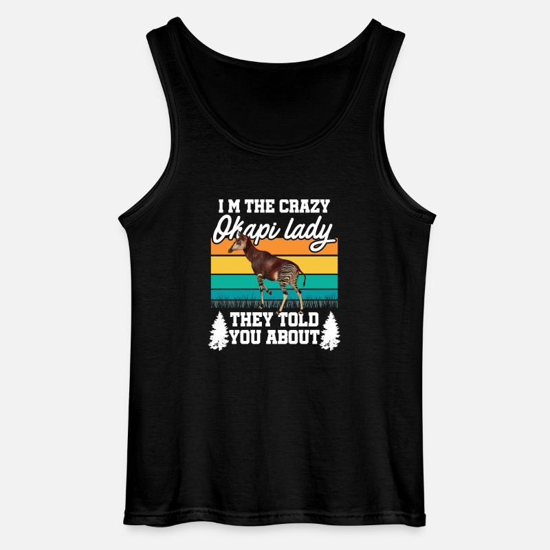 Okapi Natur pur - Gildan Männer Tank Top - Schwarz