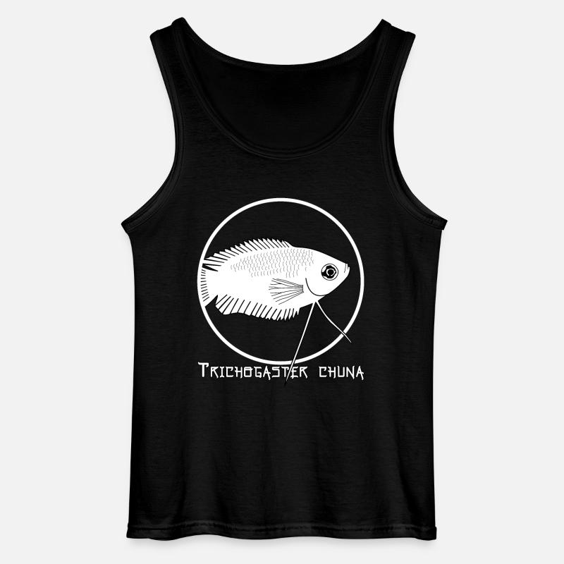 Trichogaster chuna - Gildan Männer Tank Top - Schwarz