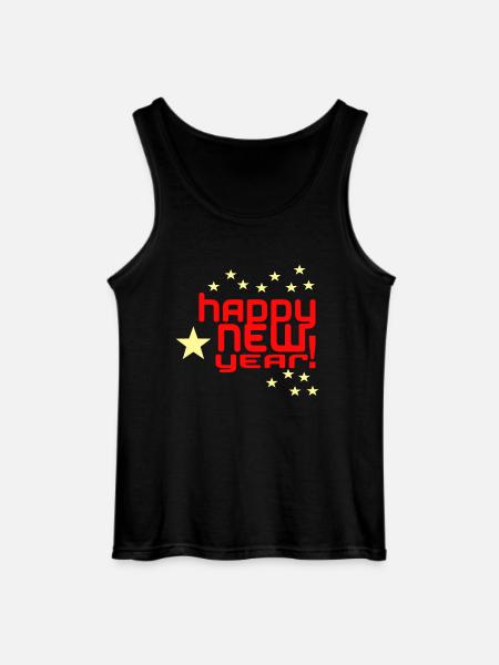 Happy New Year - Gildan Männer Tank Top - Schwarz