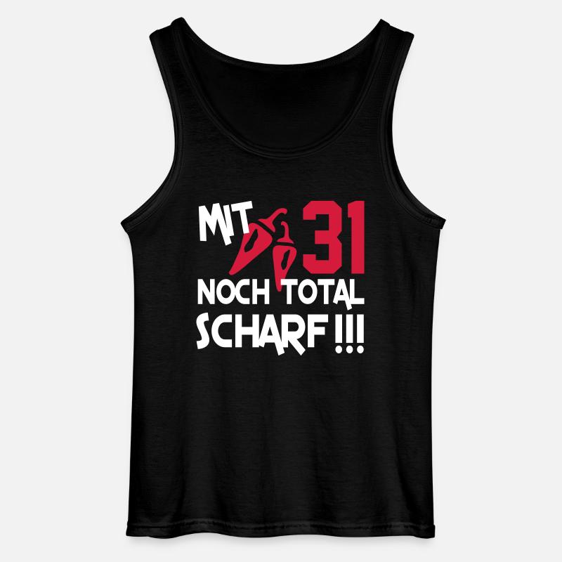 total_scharf_31 - Gildan Männer Tank Top - Schwarz