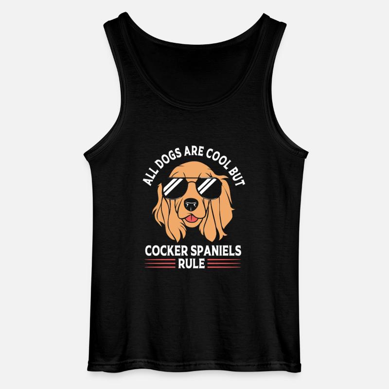 Père Cocker Spaniel - Débardeur Gildan Homme - noir